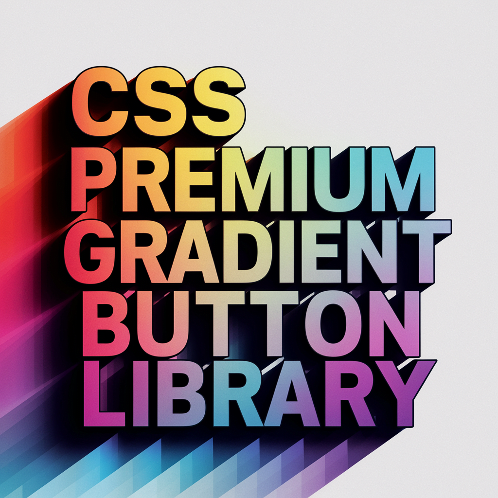 CSS Premium Gradient Button Library