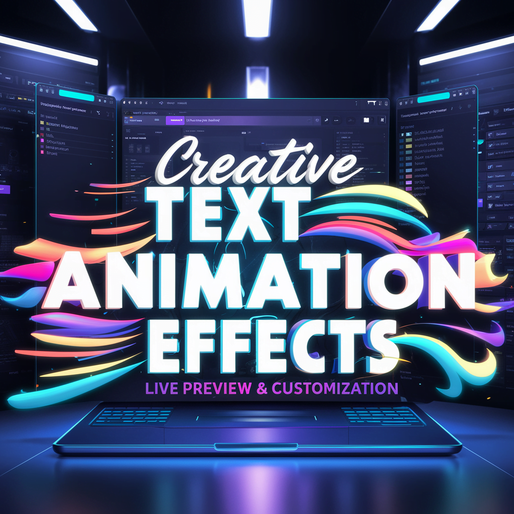 Creative Text Animation Effects: Live Preview & Customization